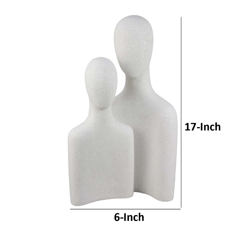 Benjara Nito Decorative Figurine- 2 Bust Silhouettes 17