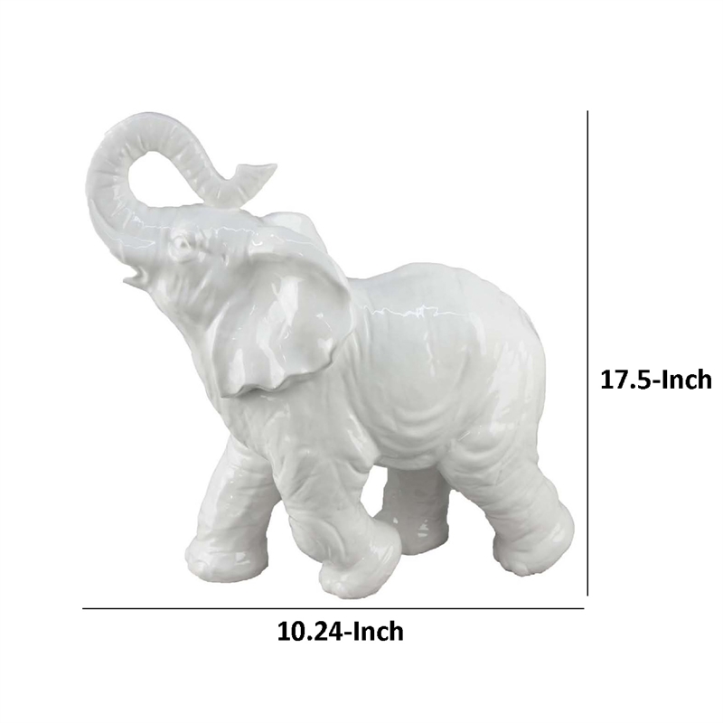 Benjara Accent Table Decoration- Elephant Design- 18