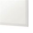 Benjara Dex Rectangular Dresser Mirror- Non-Beveled Glass- White Wood-Melamine
