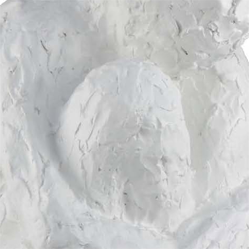 Benjara Roy Abstract Contemplative Man Figurine- White Resin Art- 27 Inch