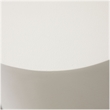 Benjara Viko Round Side End Table- White Wood Faux Concrete Finish- 20 Inch