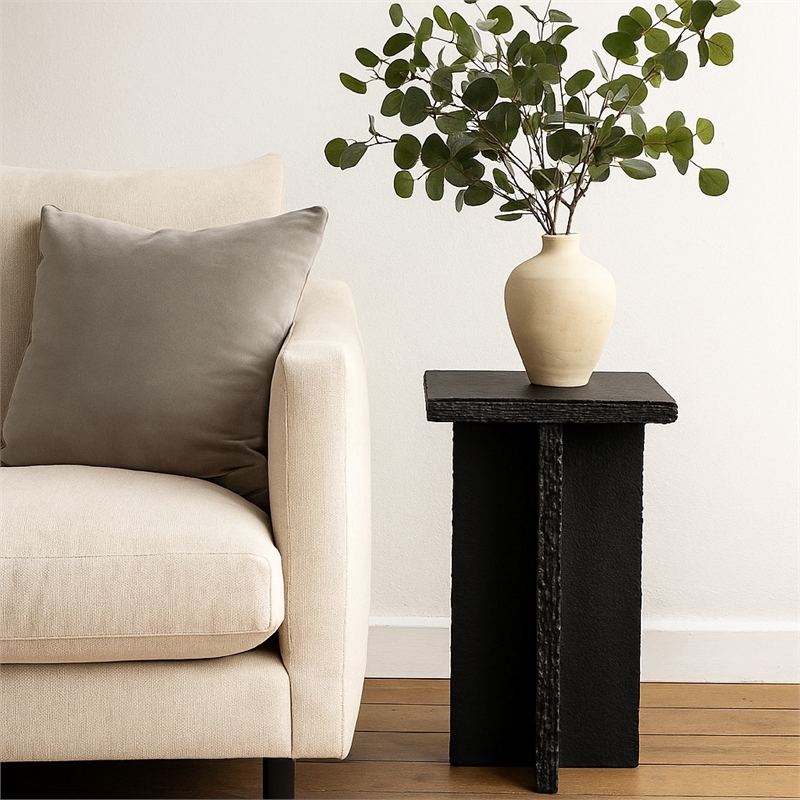 Benjara Tely Accent Side End Table- 12