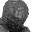 Benjara Roy Abstract Contemplative Man Figurine- Black Resin Art- 27 Inch