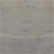 Benjara Accent Decorative Bowl- Tray Edge Antique Style White Marble- 13 Inch