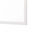 Benjara Dle Rectangular Dresser Mirror- Flush Frame- Flat Glass- White Wood