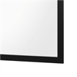 Benjara Dle Rectangular Dresser Mirror- Flush Frame- Flat Glass- Black Wood