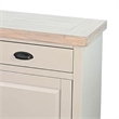 Benjara Loma Sideboard Buffet Server- 95 Inch- 4 Cabinet Doors- Light Gray Wood