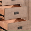 Benjara Camie Buffet Server- 3 Drawers- 2 Cabinets- Wine Racks- Brown Mahogany