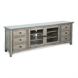 Benjara Lesy TV Media Entertainment Console- 82 Inch- 6 Drawers 2 Doors- Gray