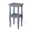 Benjara 11x14 Top Zela Small Side End Table - Ocean Blue