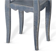 Benjara 11x14 Top Zela Small Side End Table - Ocean Blue