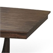 Benjara Nancy Dining Table- Sculpted Legs- Brown Wood 66-96