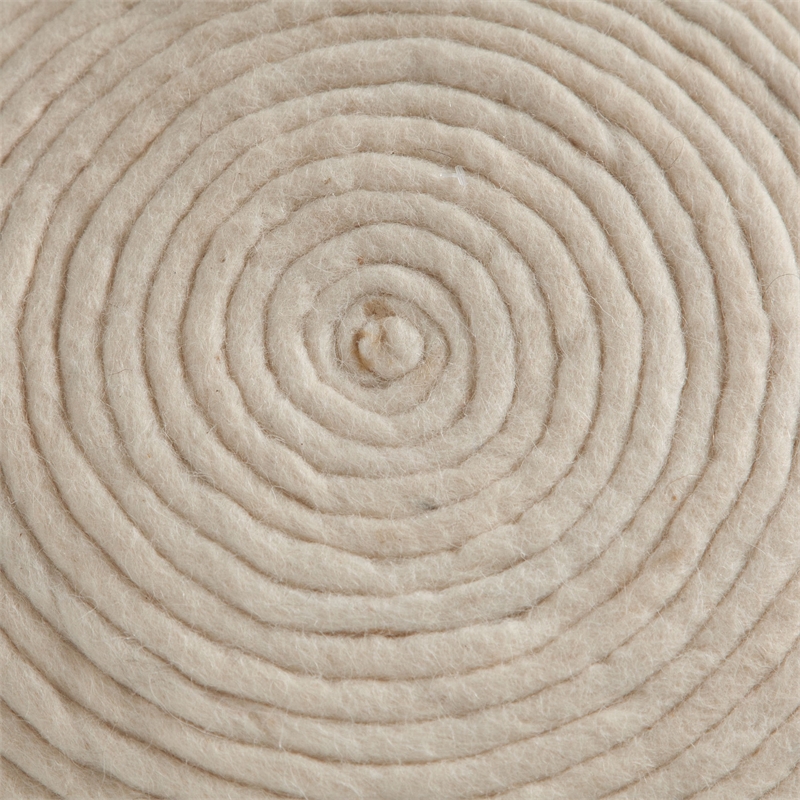 Benjara Poby Accent Pouf- 19