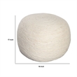 Benjara Poby Accent Pouf- 19