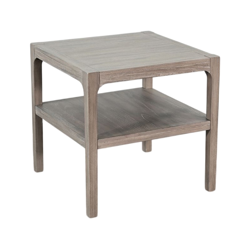 Benjara Side End Table with Lower Shelf- 24