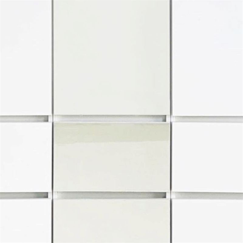 Benjara Ely Closet Cabinet Set- Center Mirror Front- 7 Drawers- 71 Inch- White