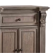 Benjara Hama Sideboard Buffet Console- 4 Doors- Oak Brown Wood- 60 Inch