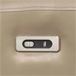 Benjara Sily Power Reclining Sofa- Beige Faux Leather- 81 Inch- USB Ports