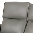 Benjara Sily Power Reclining Loveseat- Gray Faux Leather- 57 Inch- USB Ports