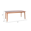 Benjara Amy Dining Table- 72
