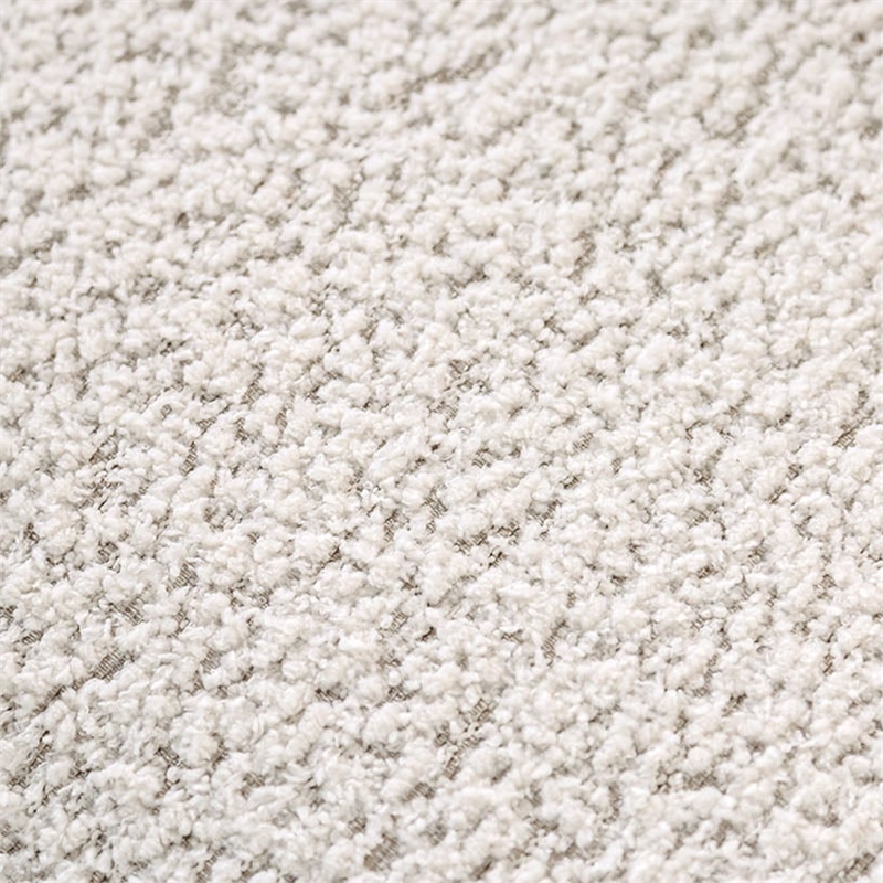 Benjara Dly Loveseat- Off White Boucle Seat- Welt Trim- 68
