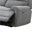 Benjara Cote Sofa- Power Reclining- Gray Boucle- USB Charging Ports- 83 Inch