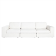 Benjara Lipi 3pc Modular Sofa Set- Mist White- 120