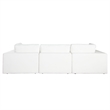 Benjara Lipi 3pc Modular Sofa Set- Mist White- 120
