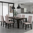 Benjara Renu 7pc Dining Table and Chair Set- 72