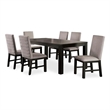 Benjara Renu 7pc Dining Table and Chair Set- 72