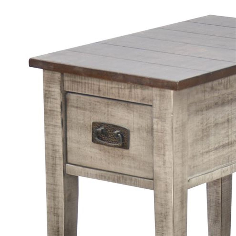Benjara Camie Chair Side Table- 25