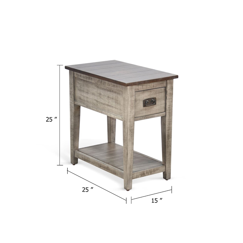Benjara Camie Chair Side Table- 25