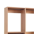 Benjara Dee Modular Freestanding Closet System- 4 Hanging Rods- 6 Shelves- Brown