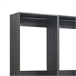 Benjara Dee Walk In Closet Modular Freestanding Storage 9 Shelf 2 Drawer Black
