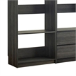 Benjara Dee Walk In Closet Modular Freestanding Storage 9 Shelf 2 Drawer Black