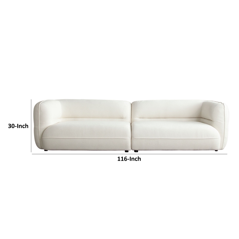 Benjara Micy 2pc Sectional Sofa- 116