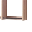 Benjara Vedz Wall Mount Closet Set- 1 Shelf 5 Hanging Rods- Oak Brown Melamine