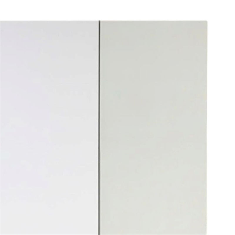 Benjara Ely Closet Cabinet Set- Mirrored Front- 7 Drawers- 71 Inch- White Wood