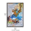 Benjara 25 x 37 Handcrafted Wall Art Abstract Giclee- Black Frame- Multicolor