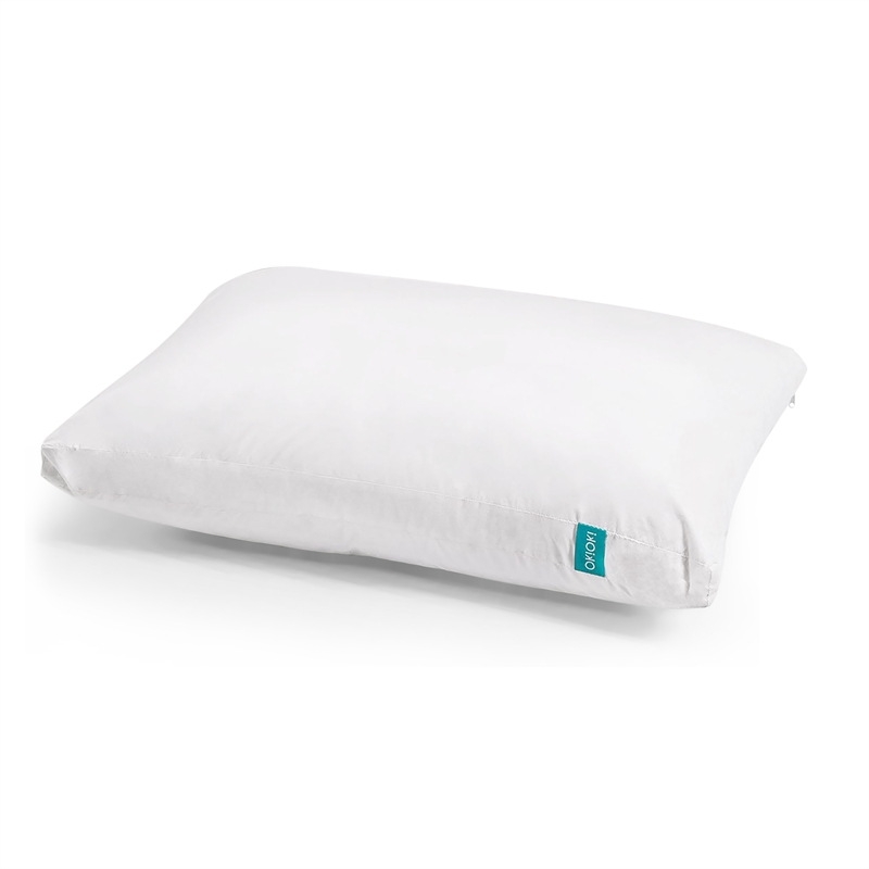 Benjara 20x28 Down Alternative Swan Washable Standard Pillow