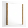 Benjara Noe Ruby Dresser Mirror- Natural Brown Oak Veneer- Rectangular 34 x 40