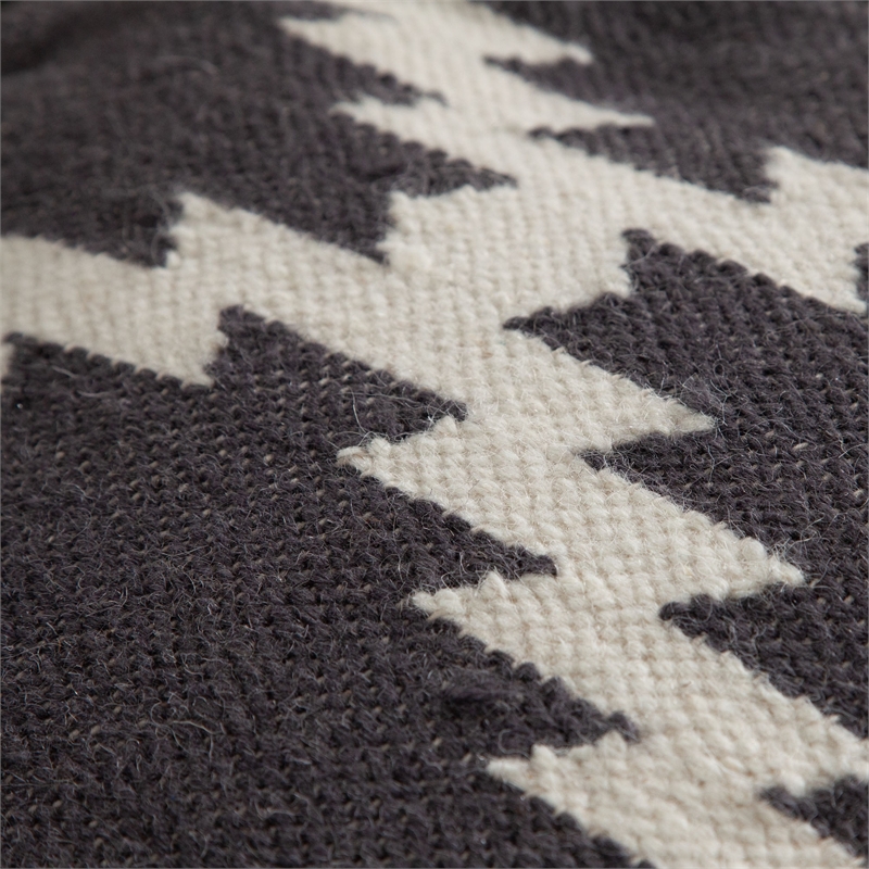 Benjara Poby Accent Pouf- 19