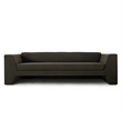 Benjara Roe Sofa- Moss Green Performance Velvet- Wide Track Arms- 99