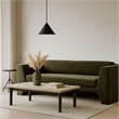 Benjara Roe Sofa- Moss Green Performance Velvet- Wide Track Arms- 99