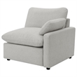 Benjara Biny Modular Power Reclining Loveseat- 2 Pillows- Light Gray- 86