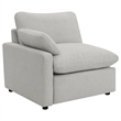 Benjara Biny Modular Power Reclining Loveseat- 2 Pillows- Light Gray- 86