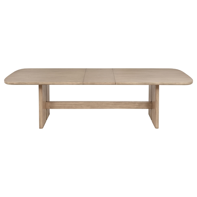Benjara Lno 7 Piece Rectangular Dining Table Set- 6 Chairs- Beige Hardwood