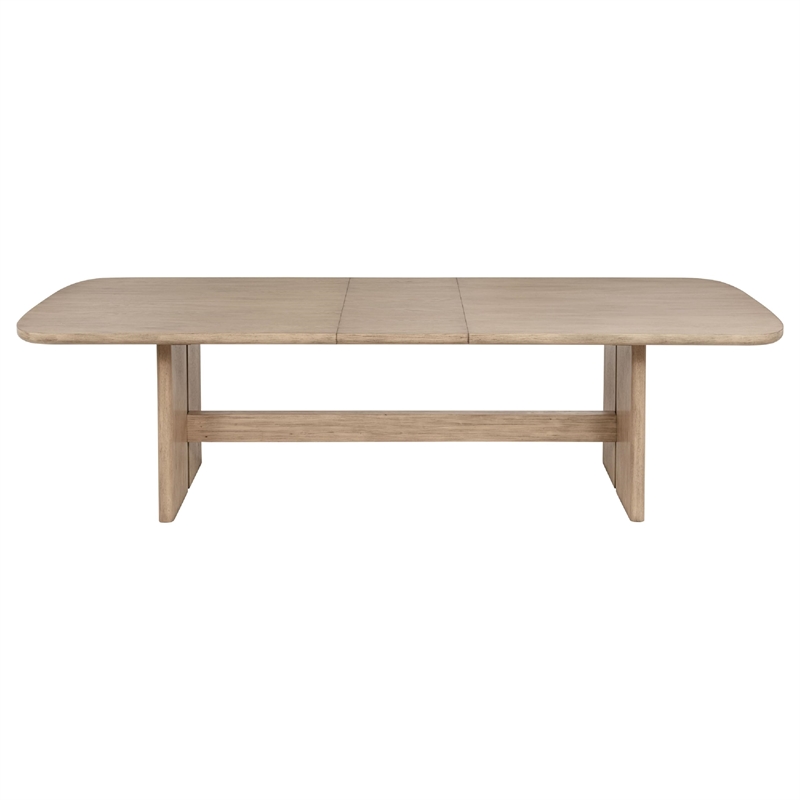 Benjara Lno 7 Piece Rectangular Dining Table Set- 6 Chairs- Beige Hardwood