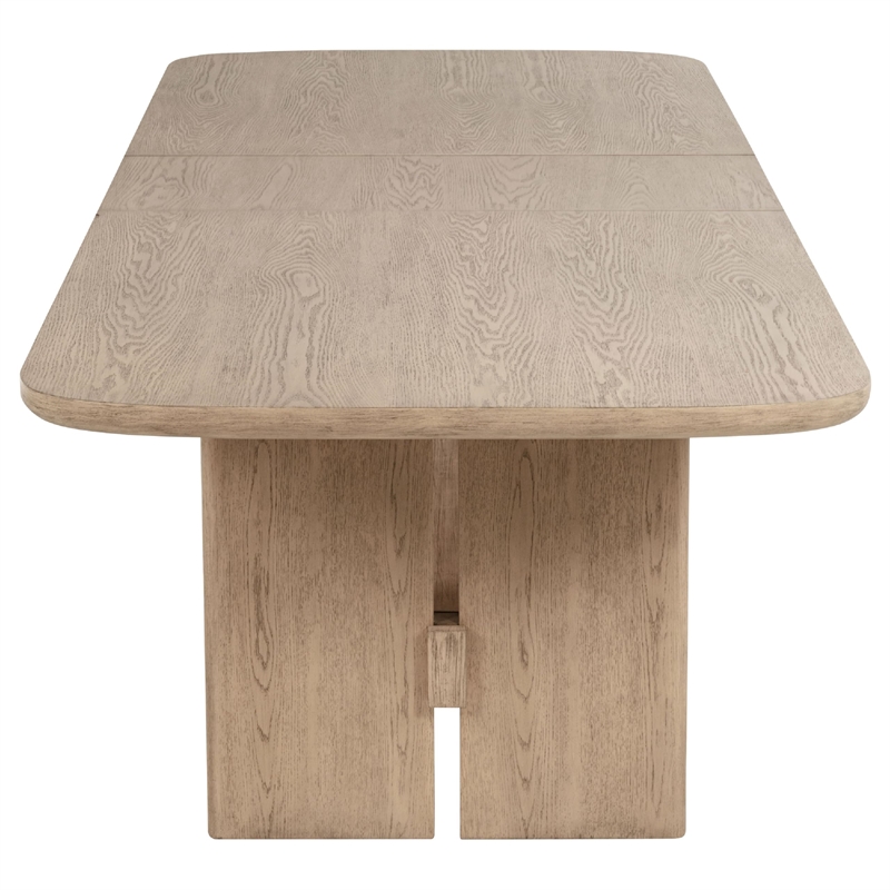 Benjara Lno 7 Piece Rectangular Dining Table Set- 6 Chairs- Beige Hardwood