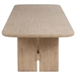 Benjara Lno 7 Piece Rectangular Dining Table Set- 6 Chairs- Beige Hardwood